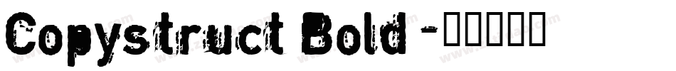 Copystruct Bold字体转换